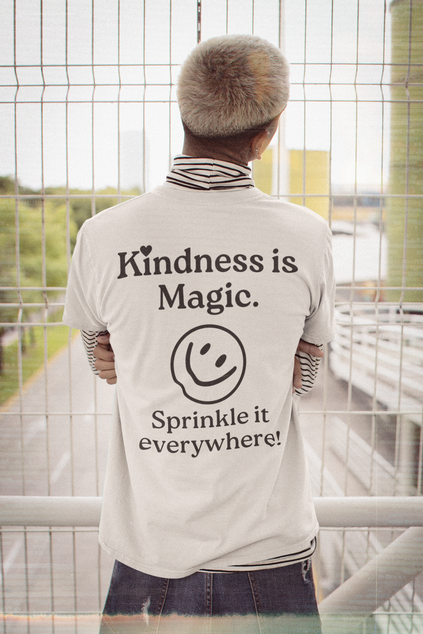 #BeKind Brand Adult Unisex Graphic Tee, Kindness is Magic. Sprinkle it Everywhere! Featuring Jimbo!