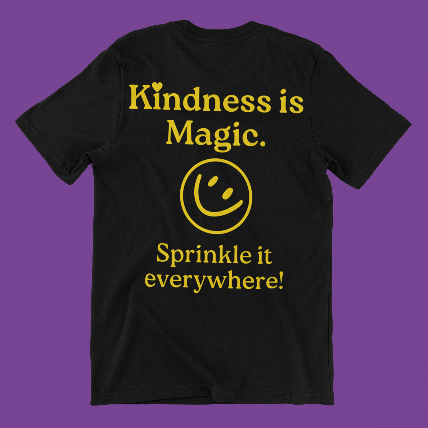 #BeKind Brand Adult Unisex Graphic Tee, Kindness is Magic. Sprinkle it Everywhere! Featuring Jimbo!